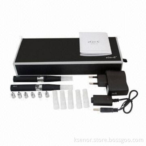 E-cigarette Starter Kit eGo-C, Promotional Gifts for Christmas with 1,100mAh Capacity